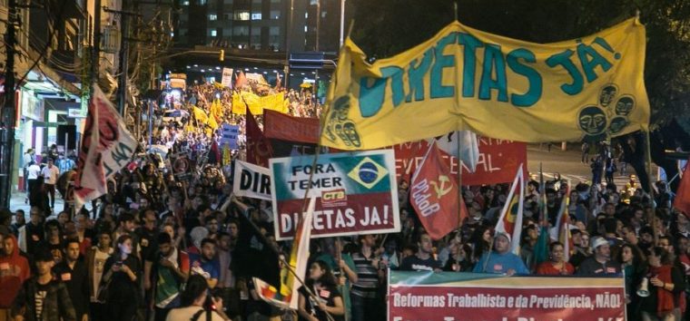  Brasil Popular e Povo Sem Medo dizem que PM e Forças Armadas servem a um governo moribundo