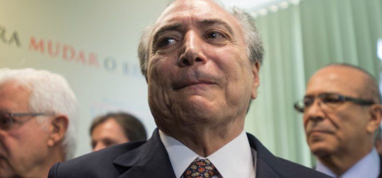  Temer intensifica ações para tentar barrar denúncia na Câmara