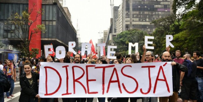  Movimentos vão às ruas das capitais pedir Fora Temer e eleições diretas