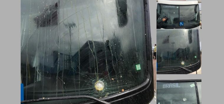  Criminosos atacam ônibus que leva Lula; policiais de SC riem