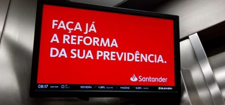  Santander escancara defesa do fim da aposentadoria