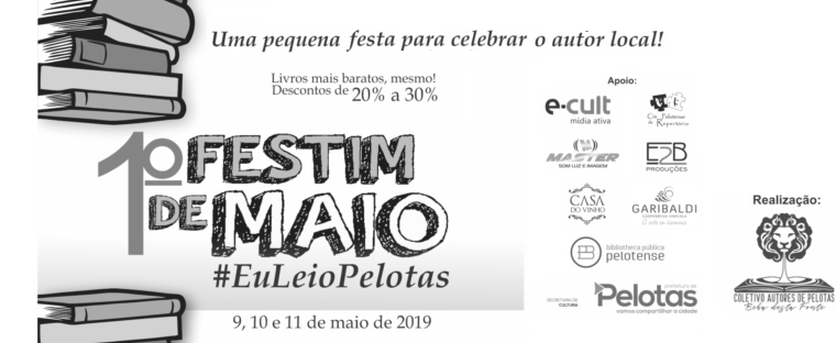  1º Festim de Maio celebra literatura pelotense