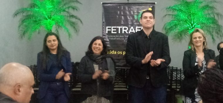  Posse da nova diretoria da Fetrafi-RS reforça o reconhecimento da atuação do Sindicato dos Bancários de Pelotas