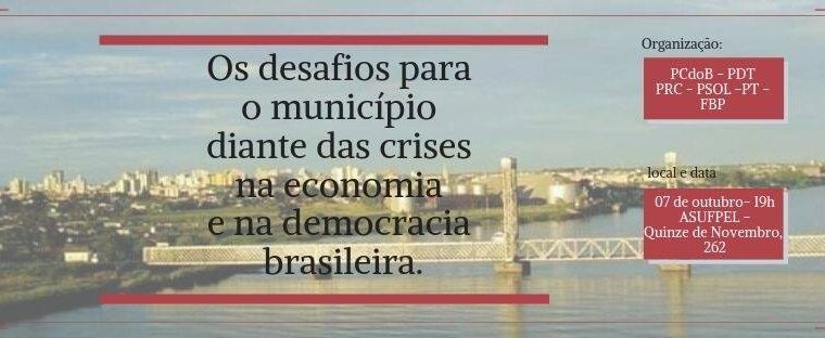  Evento debate “Os desafios para o município diante das crises na economia e na democracia brasileira”