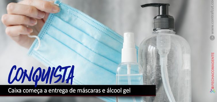  Depois de cobrança, Caixa começa a entrega de máscaras e álcool gel