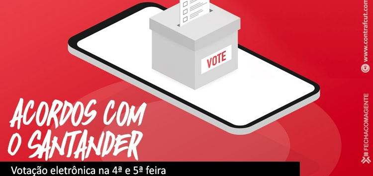  Bancários vão decidir sobre acordos com o Santander