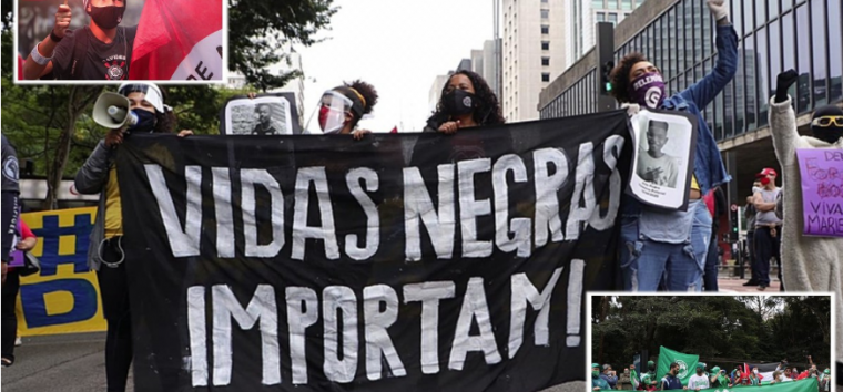  Torcidas e movimentos vão à Paulista contra o racismo e o fascismo de Bolsonaro