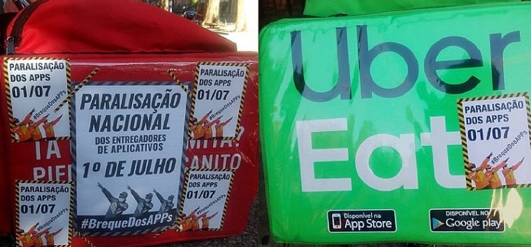  Entregadores de aplicativos pedem apoio da população para paralisação nacional