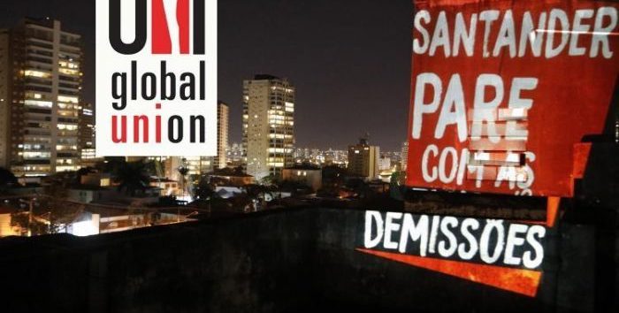  UNI Global faz campanha para parar demissões do Santander no Brasil