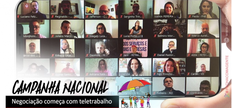  Comando negocia com Fenaban cláusula sobre teletrabalho