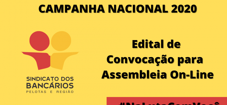  Edital de convocação para a Assembleia On-Line