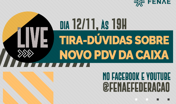  Live nesta quinta (12) tira dúvidas sobre novo PDV da Caixa