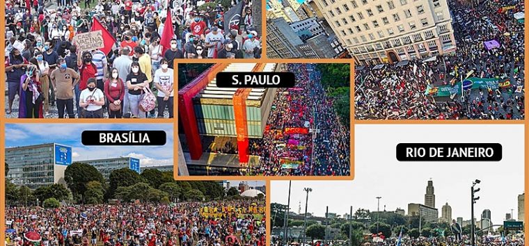  Atos pelo “Fora Bolsonaro” chegaram a mais de 200 cidades e 14 países