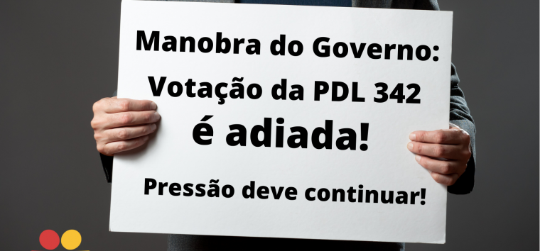  Líder do governo pede retirada do PDL 342 da pauta