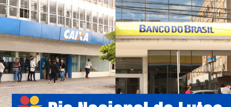  Bancários do BB e da Caixa protestam por melhores condições de trabalho: tuitaço ocorre às 11h