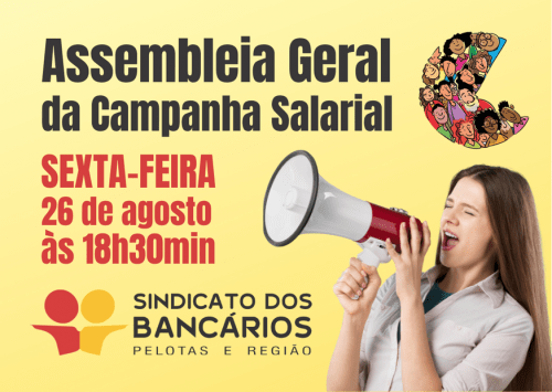 Sindicato convoca categoria para Assembleia Geral