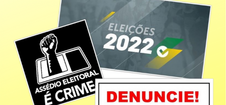  Denúncias de assédio eleitoral aumentam mais de 5 vezes em relação a 2018
