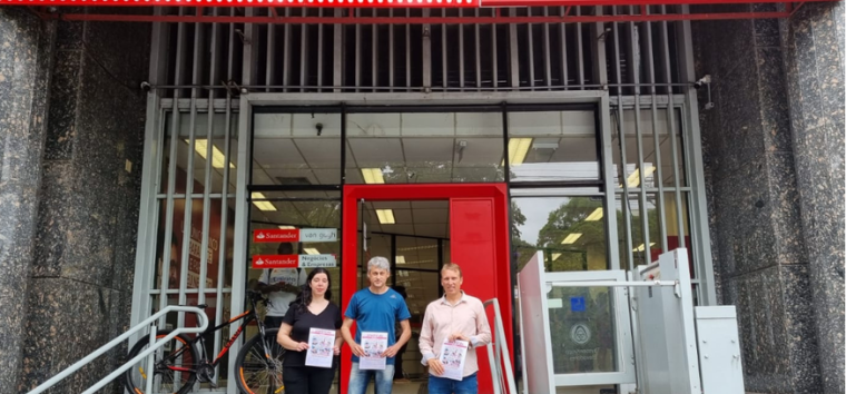  Diretores do Sindicato realizam Dia de Luta no Santander