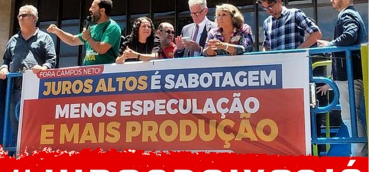  Protestos contra juros altos ocorrem em todo o Brasil