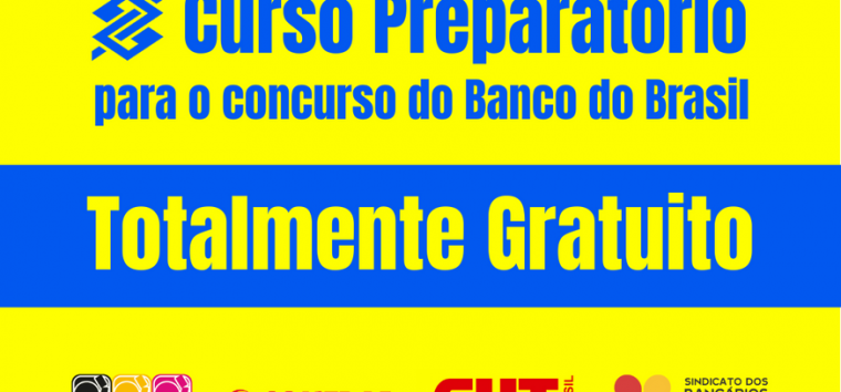  Sindicato viabiliza curso preparatório gratuito para concurso do BB