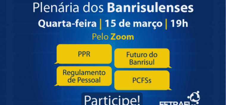  Banrisulenses realizam plenária para debater sobre o futuro do Banrisul