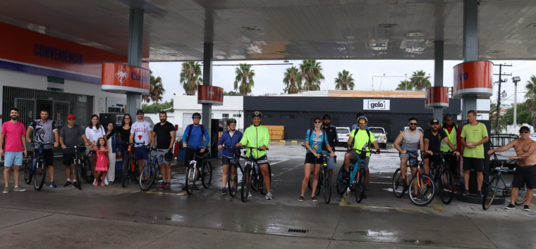  Passeio ciclístico do Sindicato reúne cerca de 50 bancários