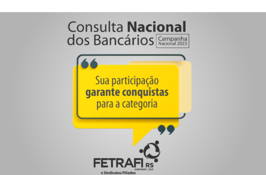  Consulta Nacional dos Bancários: acesse aqui