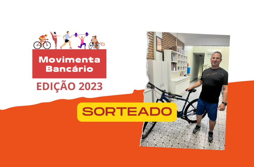  Bike entregue: Giovani Macedo foi o sorteado da Edição 2023 do Movimenta Bancário