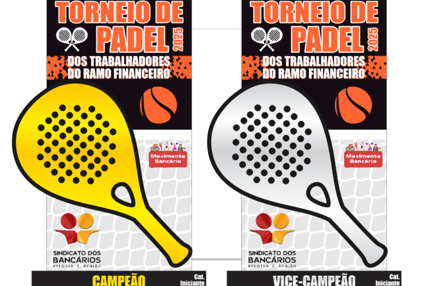  Sindicato divulga tabela do Torneio de Padel de 2025