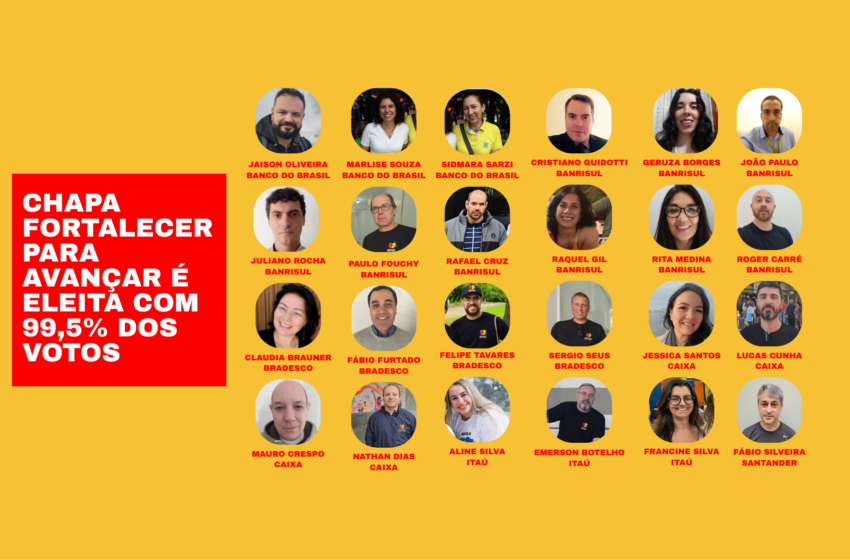  Eleições do Sindicato: Chapa Fortalecer Para Avançar é eleita com 99,5% dos votos